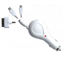 Auto telefona lādētājs Bottari, Micro USB/Apple 30-pin/USB-C