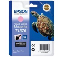 Tintes printera kasetne Epson T1576, sarkana