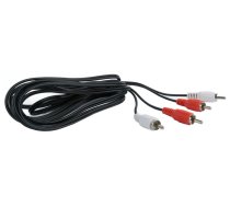 Vads Gembird RCA x2 / RCA x2 RCA male x 2, RCA male x 2, 7.5 m, melna