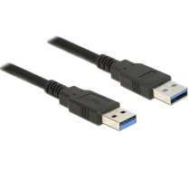 Vads Delock USB 3.0 / USB 3.0 USB 3.0 A male, USB 3.0 A male, 1 m, melna