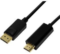 Vads Logilink Displayport 1.2 To HDMI 1.4 Displayport 1.2 male, HDMI 1.4 male, 1 m, melna