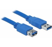 Kabelis Delock Cable 82538 USB 3.0 type A male, USB A female, 1 m, zila