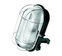 Lampa Lena Oval, 100W, E27, IP44, pelēka, 13.5 cm x 11.5 cm