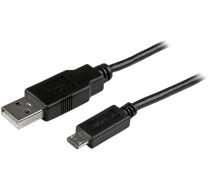 Kabelis StarTech Micro-USB Charge-and-Sync USB Type-A (4 pin) USB 2.0, USB Micro-B (5 pin), 3 m, melna