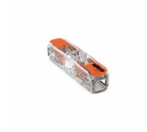 Vadu savienojums Wago 211-2411 Inline, 450 V, caurspīdīga/oranža, 5 gab.