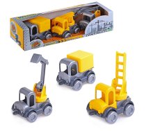 Transporta rotaļlietu komplekts Tigres Kid Cars Construction 39270, dzeltena