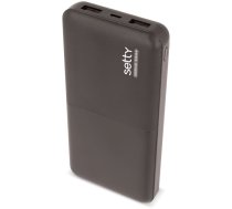 Lādētājs-akumulators (Power bank) Setty, 10000 mAh, melna