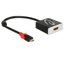 Adapteris Delock USB-C > HDMI (ST-BU) 4K 60Hz USB C male, HDMI-A 19 pin female, 0.2 m, melna