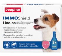 Līdzeklis pret parazītiem Beaphar Immo Shield Line-on Dog S, 1.5 ml, 3 gab