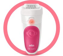 Epilators Braun Silk Epil 5 SensoSmart SES 5500, balta/rozā