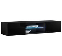 TV galds ASM, melna, 160 cm x 40 cm x 30 cm