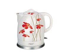 Elektriskā tējkanna Maestro MR-066-RED FLOWERS, 1.5 l, balta