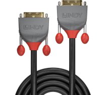 Vads Lindy Anthra Line DVI-D 24+1-pin Male, DVI-D 24+1-Pin Male, 2 m, melna