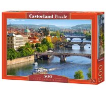 Puzle Castorland View of Bridges in Prague 500 el. B-53087, 47 cm x 33 cm, 500