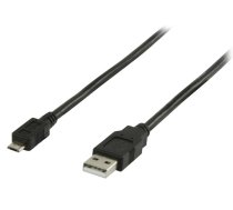 Vads Logilink USB to Micro USB USB 2.0 male, Micro USB B male, 0.6 m, melna