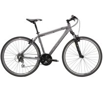 Velosipēds hibrīds Kross Evado 3.0, 28 ", L rāmis, melna/pelēka