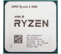 Procesors AMD Ryzen 5 3600 3.6GHz 32MB TRAY 100-000000031, 3.6GHz, AM4, 32MB