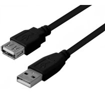 Vads Brackton USB Male - USB Female USB 2.0 male, USB 2.0 female, 2 m, melna