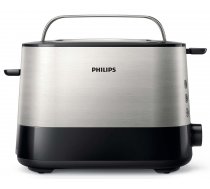 Tosteris Philips HD2637/90, sudraba/melna/nerūsējošā tērauda