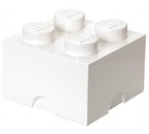 Uzglabāšanas kaste LEGO® Storage Brick 4 40031735, 5.7 l, balta, 25 x 25 x 25 cm, m