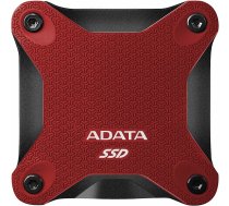 Cietais disks Adata SD600Q, SSD, 480 GB, sarkana