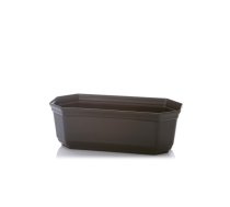 Puķu pods Uniplastex UKOR, plastmasa, 24 cm, Ø 24 cm x 11.3 cm, tumši brūns