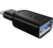 Adapteris ICY Box IB-CB003 USB 3.0 USB 3.0 Type C male, USB 3.0 A female, 0 m, melna