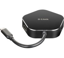 Adapteris D-Link DUB-M420, USB Type C/HDMI/2 x USB 3.0 Type A