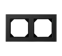 Rāmis Liregus Epsilon K14-245-02 E/BG 2-Socket Frame Black