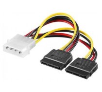 Vads Logilink 2x SATA Power 4 pin Molex, SATA x 2, 0.15 m