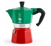 Mokas kafijas kanna Bialetti Moka Express Italia, 0.3 l, sarkana/zaļa