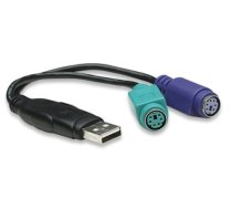 Adapteris Manhattan USB, PS/2 x 2, 0.15 m