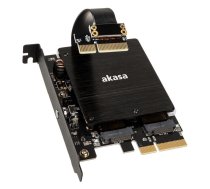 Tīkla karte Akasa Dual M.2 PCI-E RGB LED