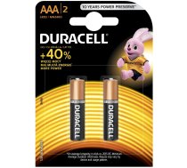 Baterijas Duracell, AAA, 2 gab.