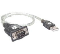 Vads Techly USB to Serial Converter USB Type A Male, RS-232 male, 0.45 m, sudraba