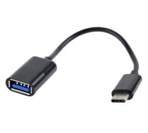 Adapteris Gembird USB / USB USB 2.0 C male, USB 2.0 A female, 0.2 m, melna