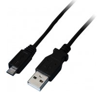 Vads Gembird USB2 A-micro B USB 2.0 male, Micro USB 2.0 B male, 0.5 m, melna