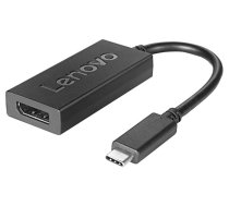 Adapteris Lenovo USB-C to DisplayPort Displayport, USB, melna