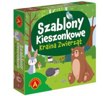 Krāsošanas komplekts Alexander Szablony Kieszonkowe - Kraina Zwierząt, daudzkrāsaina