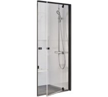 Dušas durvis Ravak Pivot PDOP1-90, 90 cm x 190 cm, caurspīdīga/melna
