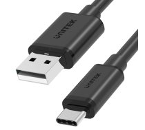Vads Unitek USB Cable Y-C481BK USB 2.0, USB Type C, 0.5 m, melna