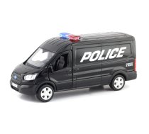 Bērnu rotaļu mašīnīte RMZ City Ford transit van police 554041P, melna