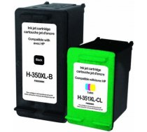 Tintes printera kasetne Uprint H-350/351XL-PACK, zila/melna/sarkana
