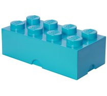 Uzglabāšanas kaste LEGO® Storage Brick 8 Large Turquoise, 12.1 l, zila, 50 x 25 x 18 cm