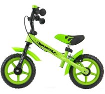 Līdzsvara velosipēds Milly Mally Dragon with brake, zaļa, 10"