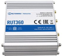 Rūteris Teltonika RUT360 LTE CAT6 Industrial Cellular Router, pelēka