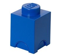 Uzglabāšanas kaste LEGO® Storage Brick 1 40011731, 1.2 l, zila, 12.5 x 12.5 x 18 cm