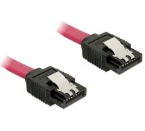 Vads Delock SATA 7-pin male, SATA 7-pin male, 0.7 m, sarkana