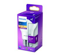 Spuldze Philips LED, A60, silti balta, E27, 8 W, 806 lm