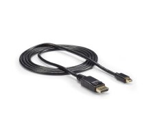 Kabelis StarTech MDP2DPMM6 Mini DisplayPort, DisplayPort 1.2, 2 m, melna